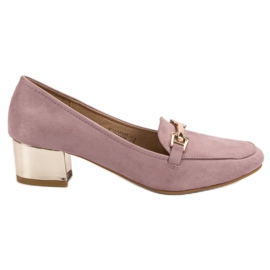 Kylie Hochhackige Loafer lila