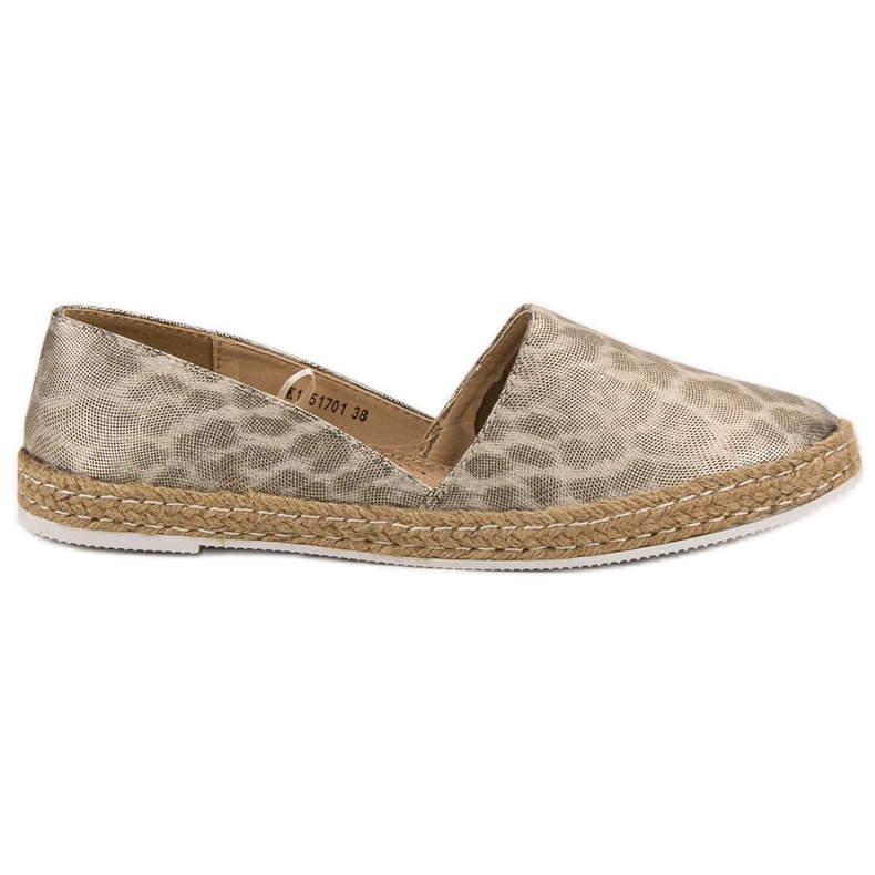 Kylie Gefleckte Espadrilles beige mehrfarbig