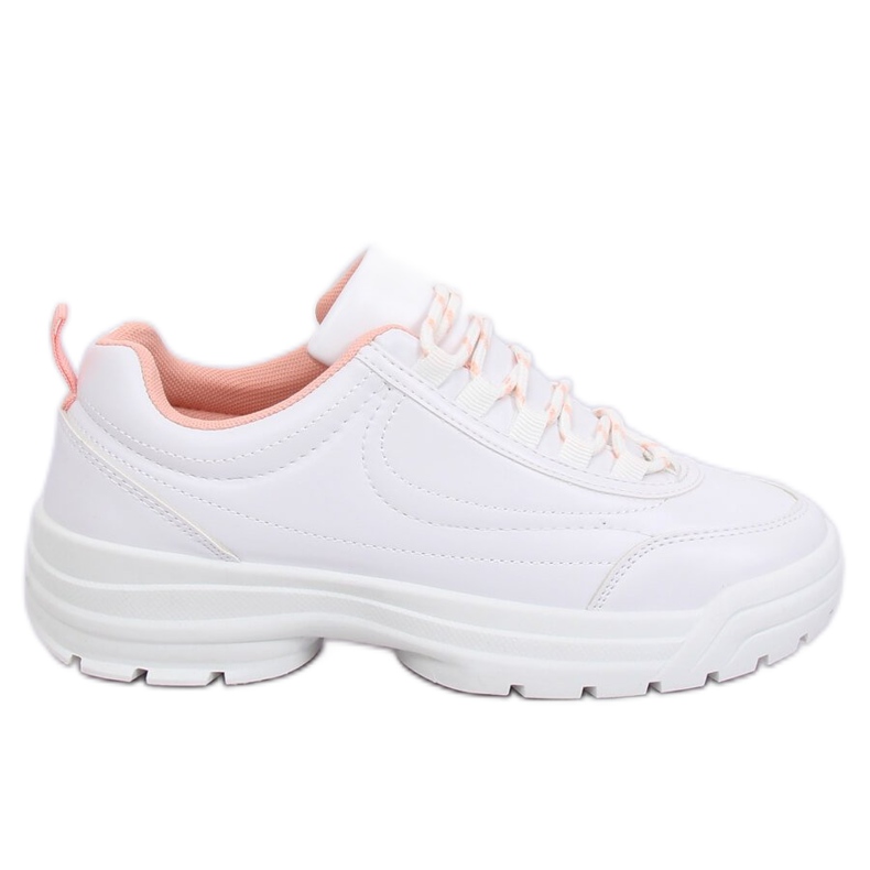 Weiße und rosa Sportschuhe 6256 Pink