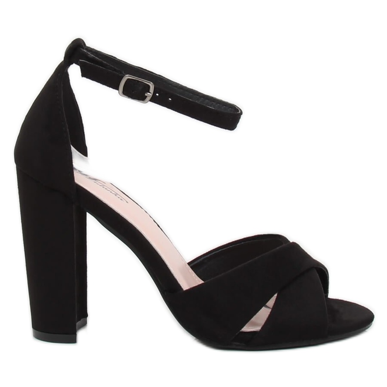 Schwarze Sandalen am Pfosten 369-34 Schwarz