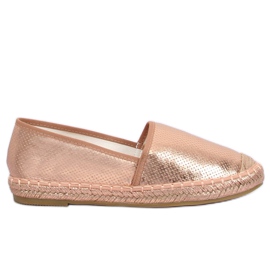 Champagner-Metallic-Espadrilles A645-ESP-1 Champagner rosa