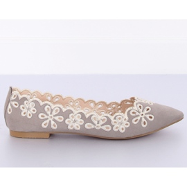 Durchbrochene graue LT99P Gray II-GAT Ballerinas