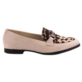 Gepunktete VICES Loafer braun