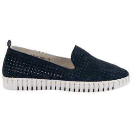 Filippo Navy Lederlords blau marineblau