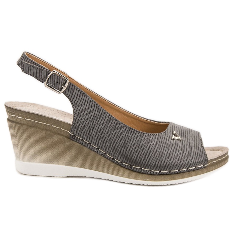 Graue VINCEZA Sandalen