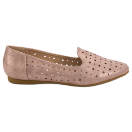 Kylie Durchbrochene Lords rosa gelb