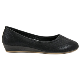 Vinceza Bequeme Ballerinas schwarz