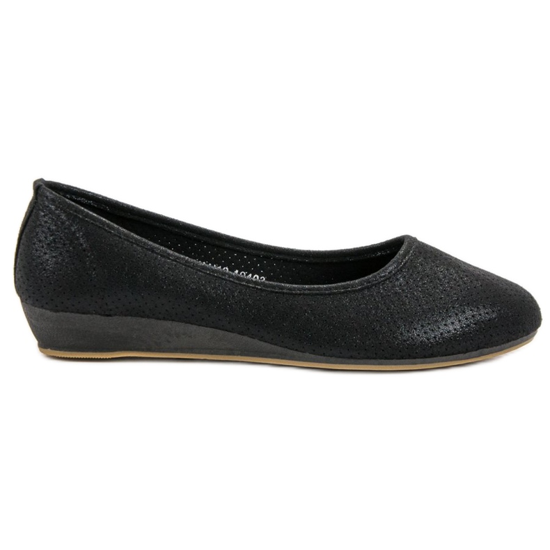 Vinceza Bequeme Ballerinas schwarz