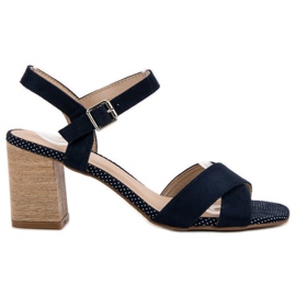 VINCEZA Sandalen blau marineblau