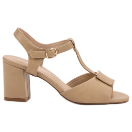 Vinceza Elegante Sandalen braun