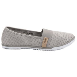 Leichte VINCEZA Slipper grau