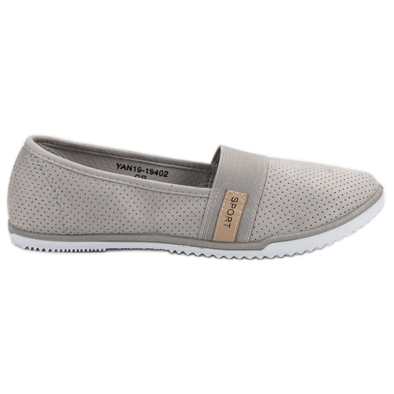 Leichte VINCEZA Slipper grau