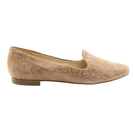 Lordsy Damen Leder Ballettschuhe Caprice 24203 beige