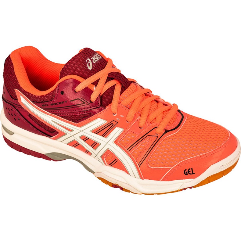 Asics Gel-Rocket 7 W B455N-0601 Volleyballschuhe mehrfarbig orange