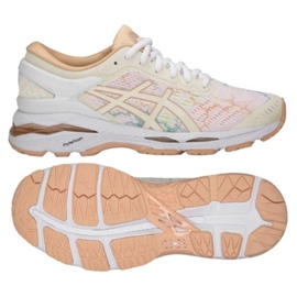 Laufschuhe Asics Gel Kayano 24 Lite Show W T8A9N-0101 weiß mehrfarbig rosa