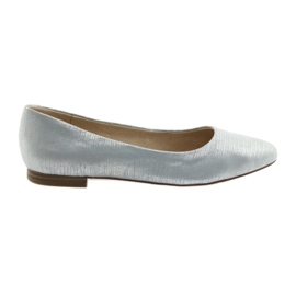 Ballerinaspumpen Caprice 22104 silberblau