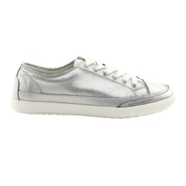 Damen Sportschuhe, gebunden Filippo 703 silber grau