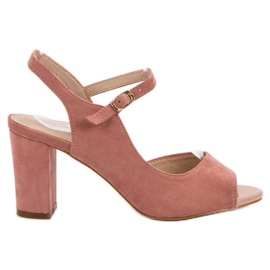 VINCEZA asymmetrische Pumpen rosa