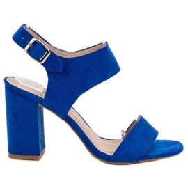 VINCEZA blaue Sandalen