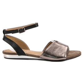 Vinceza Lässige Sandalen grau