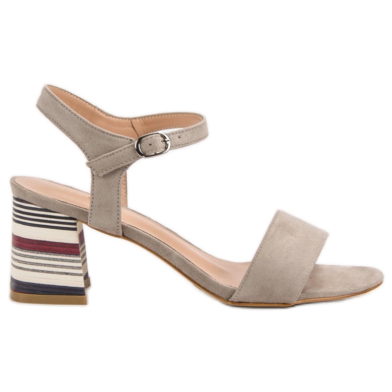 Modische VINCEZA Sandalen in Beige