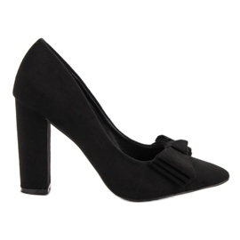 Seastar Wildleder-Pumps mit Schleife schwarz