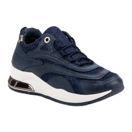 Modische marineblaue Turnschuhe