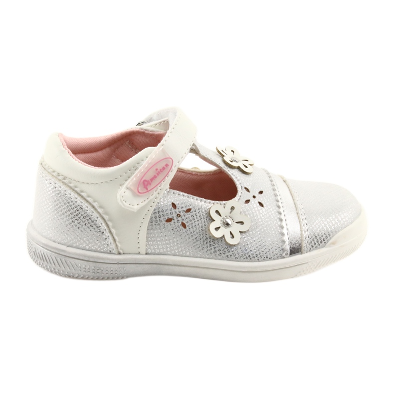 American Club GC20 Ballerinas mit Blumenmädchen weiß grau
