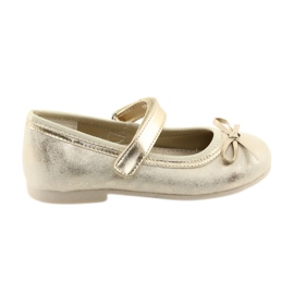 Ballerinas mit Schleife von American Club GC18 braun gelb