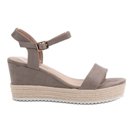 Seastar Bequeme Keilsandalen grau