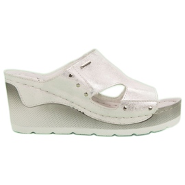 VINCEZA Keilsandalen grau