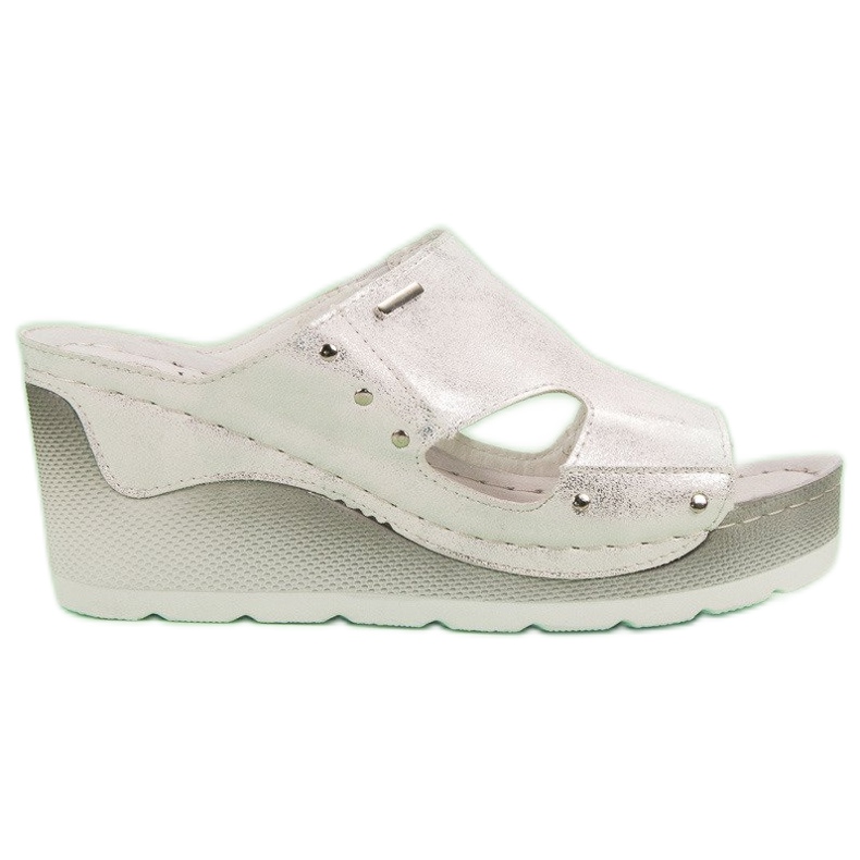 VINCEZA Keilsandalen grau