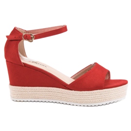 Seastar Rote Keilsandalen