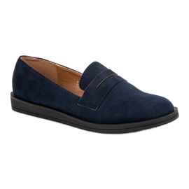 Best Shoes Marineblaue Freizeit-Loafer navy blau