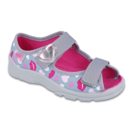 Befado Kinderschuhe 969X133 rosa grau