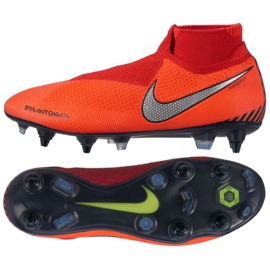 Nike Phantom Vsn Elite Df Sg Pro Ac M AO3264-600 Fußballschuhe mehrfarbig rot
