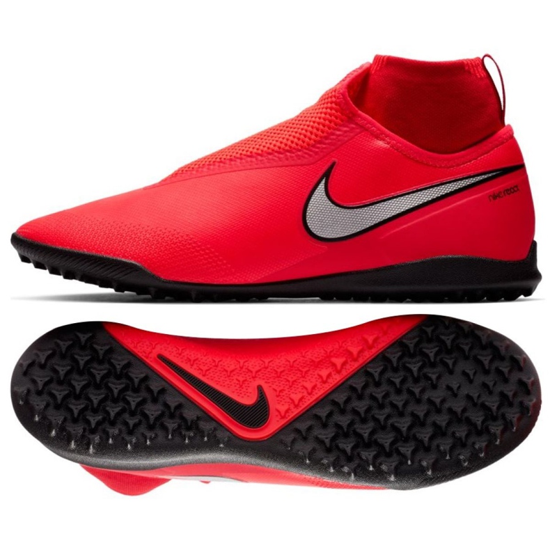 Nike React Phantom Vsn Pro Df Tf M AO3277-600 Fußballschuh rot rot