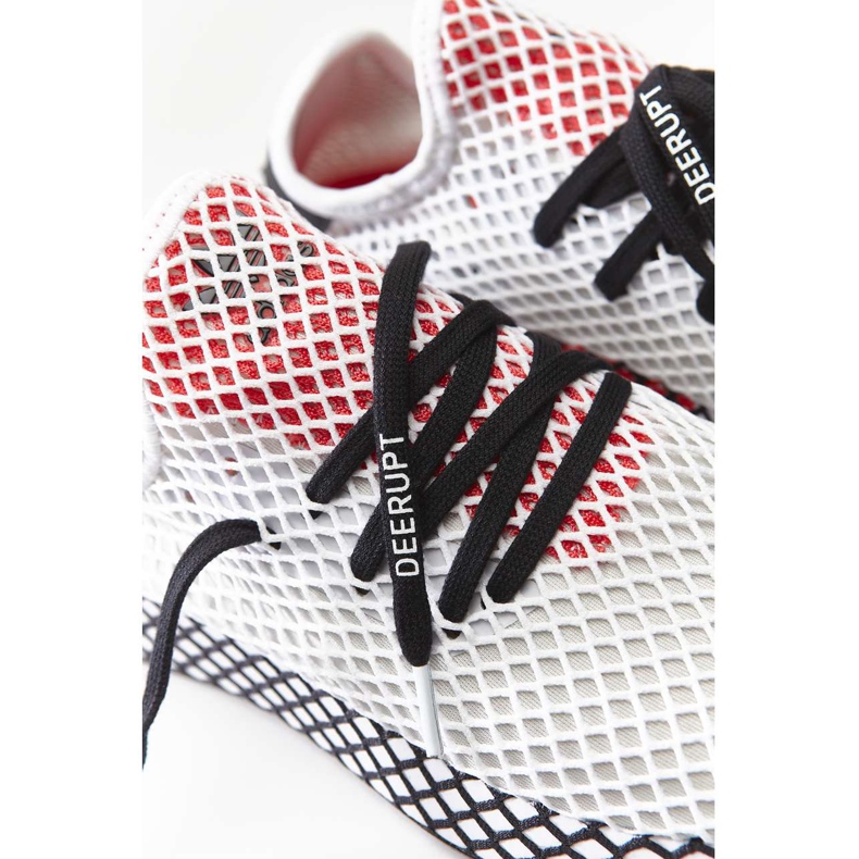 Adidas Deerupt Runner Schuhe White Core Black Shock Red mehrfarbig