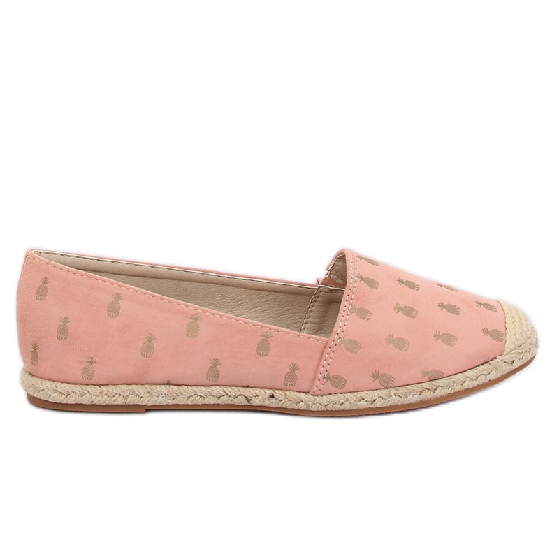 Espadrilles mit Ananas rosa 68-82 Rosa