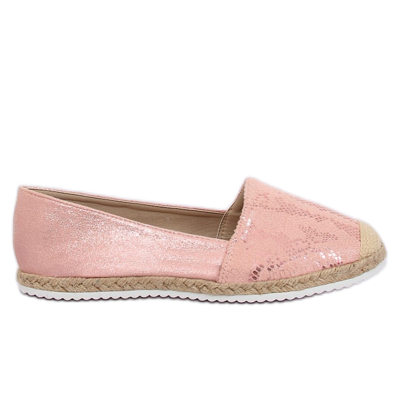 Espadrilles rosa Schlangenhaut 68-64 Rosa