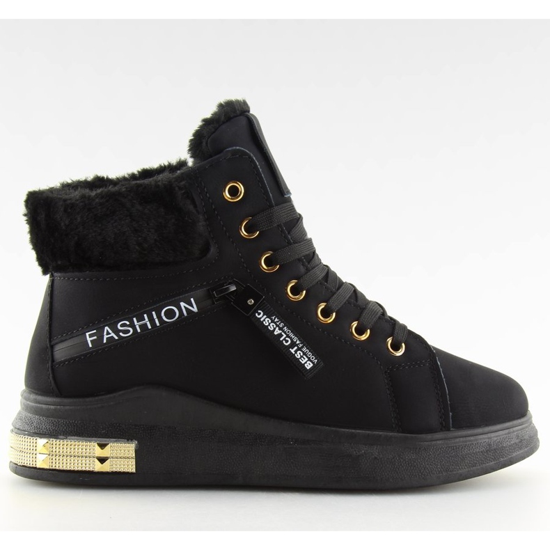 Sneakers warm schwarz W19-25 Black II-GAT