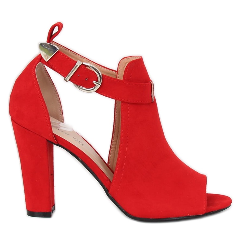Pumps mit offenem Finger rot 368-2 Rot