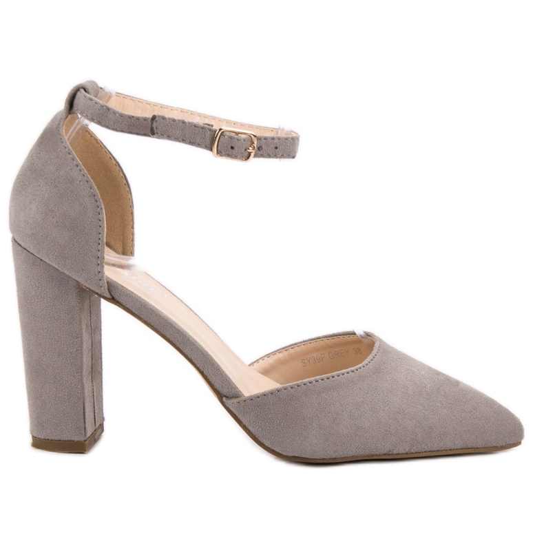 Seastar Wildleder Pumps in Spitz grau