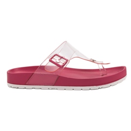 Seastar Transparente Flip-Flops rosa