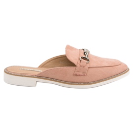 Elegante Damenhausschuhe rosa