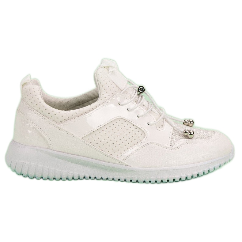 Sportschuhe mit Kordelzug weiß