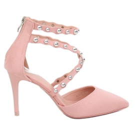 Pink B-50 Pinke Nieten mit Nieten rosa