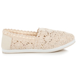 Seastar Beige Slipper aus Spitze