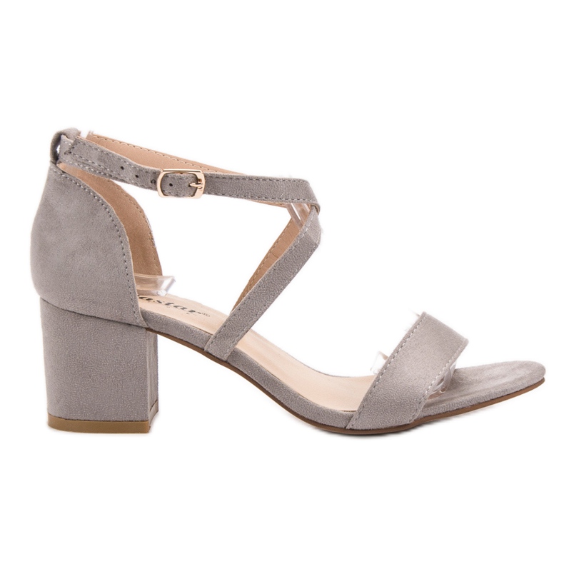 Seastar Wildledersandalen auf einer Bar grau