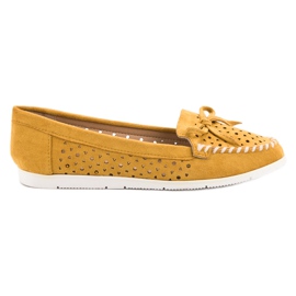 Seastar Senf durchbrochene Loafer gelb